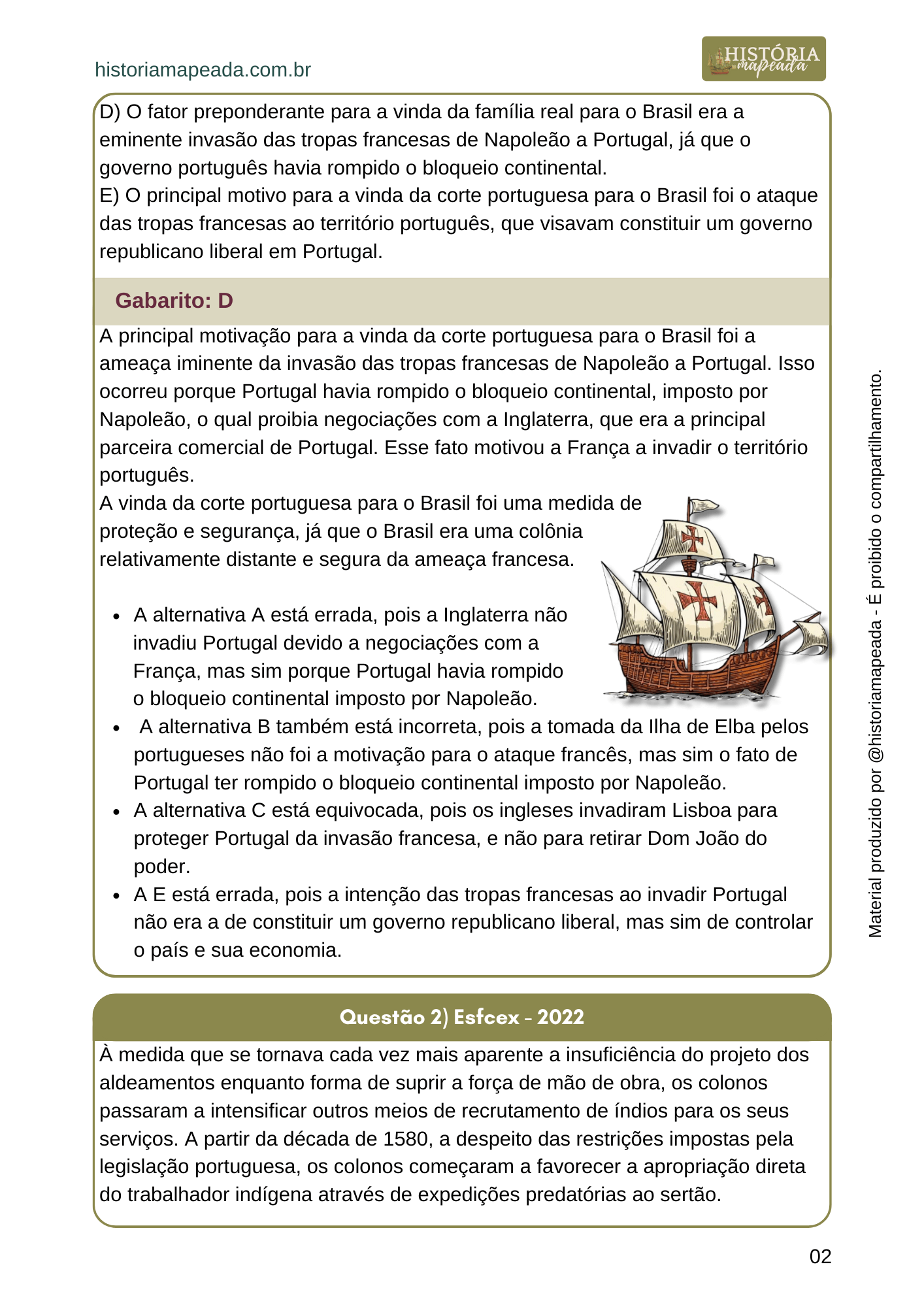 50 Questões de História do Brasil - Volume 01 (com comentários) (1)